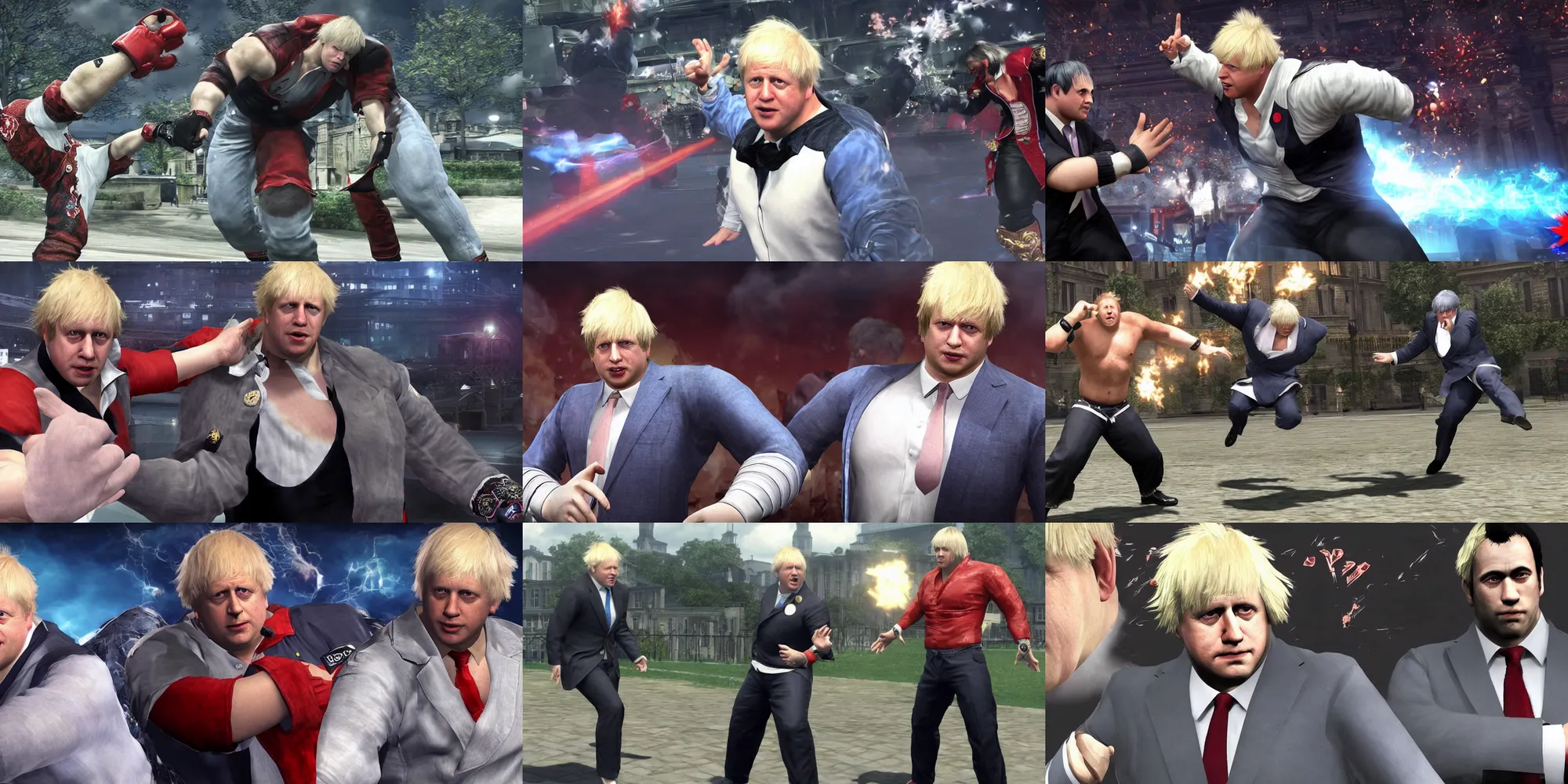 Prompt: boris johnson in tekken