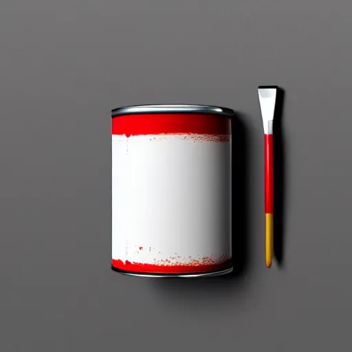 Image similar to can of paint, minimal, modern