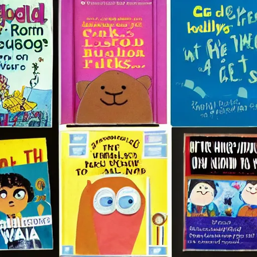 Image similar to photo : the covers of terrible children's books