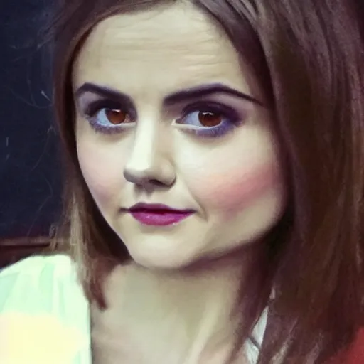 Prompt: a humanoid fox with a face inspired by jenna coleman