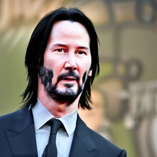 Image similar to Keanu reeves as Captain America 4K quality super realistic