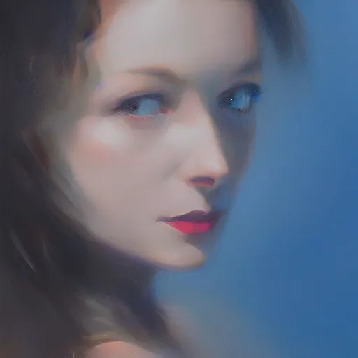 Image similar to a closeup portrait of a young vivian leigh, dramatic light, lake background, painted by stanley lau, painted by greg rutkowski, painted by stanley artgerm, digital art, trending on artstation