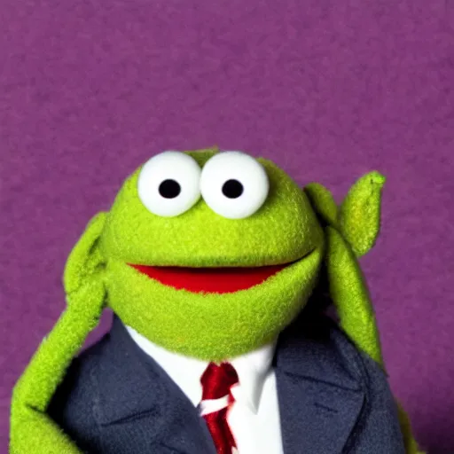 Image similar to satan as a muppet