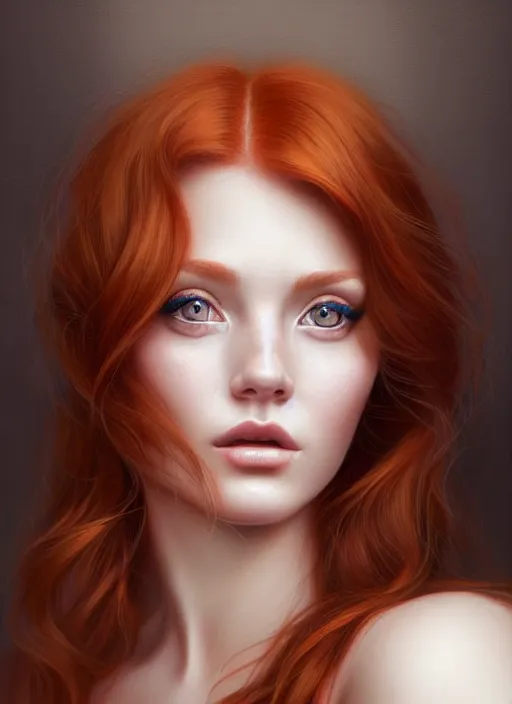 Prompt: portrait photo of a gorgeous young redhead woman with intricate eyes drawn by Emilio villalba and adrian gottlieb, in the style of stefan kostic, realistic, sharp focus, 8k high definition, insanely detailed, intricate, elegant, art by stanley lau and artgerm