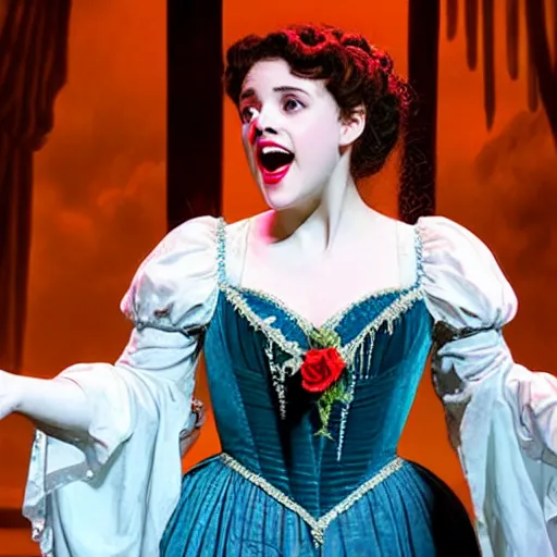 Image similar to christine daae singing all i ask of you