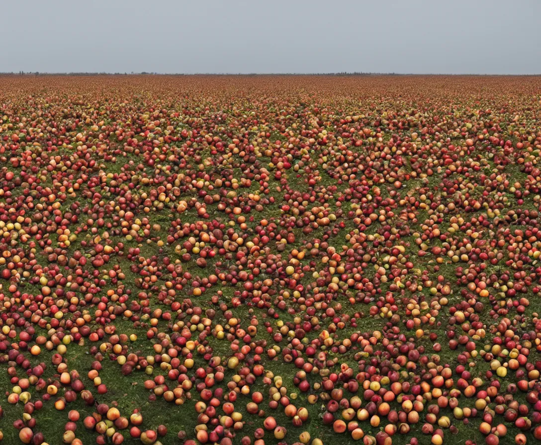 Prompt: a sea of apples 8k