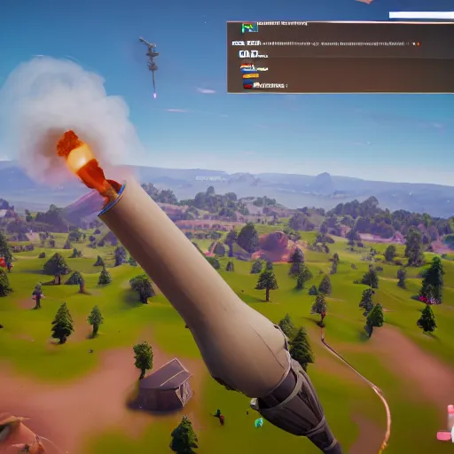 Prompt: fortnite minuteman missile launch, 3 d render, unreal engine 4, high quality