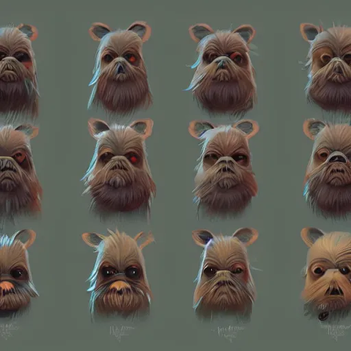 Image similar to face icon stylized minimalist ewoks, loftis, cory behance hd by jesper ejsing, by rhads, makoto shinkai and lois van baarle, ilya kuvshinov, rossdraws global illumination