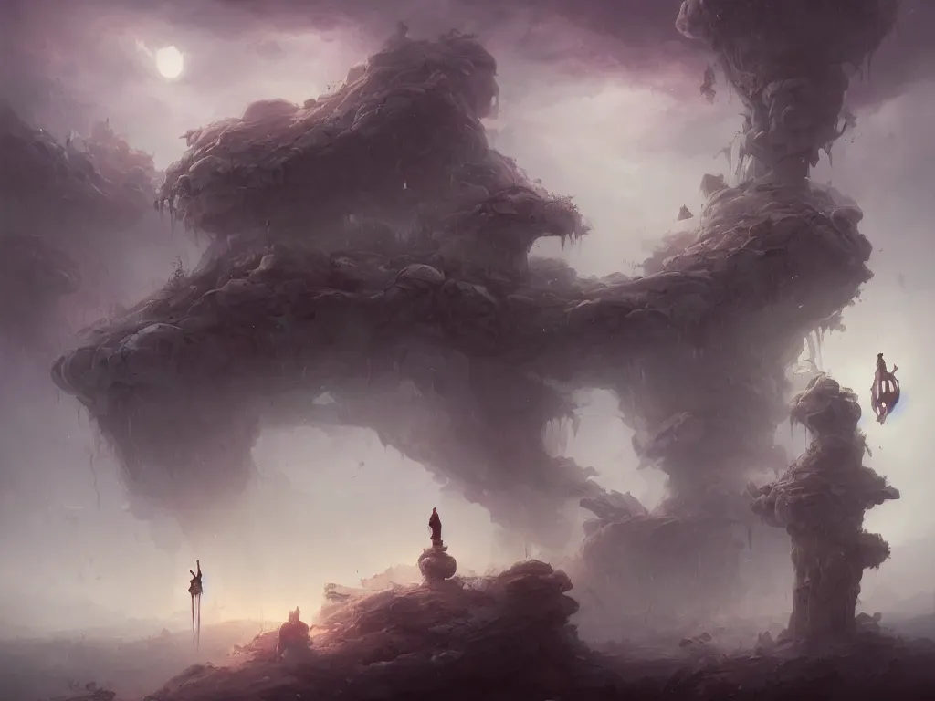 Image similar to realm of ghosts, by peter mohrbacher and mikko lagerstedt