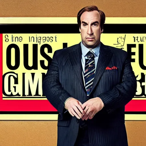 Prompt: obese saul goodman