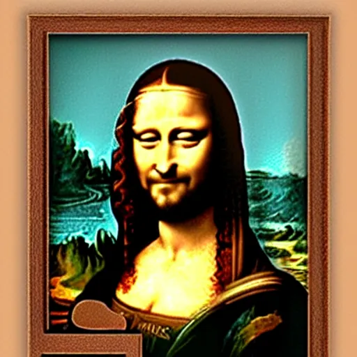 Prompt: jesus, monalisa, transformation, smile