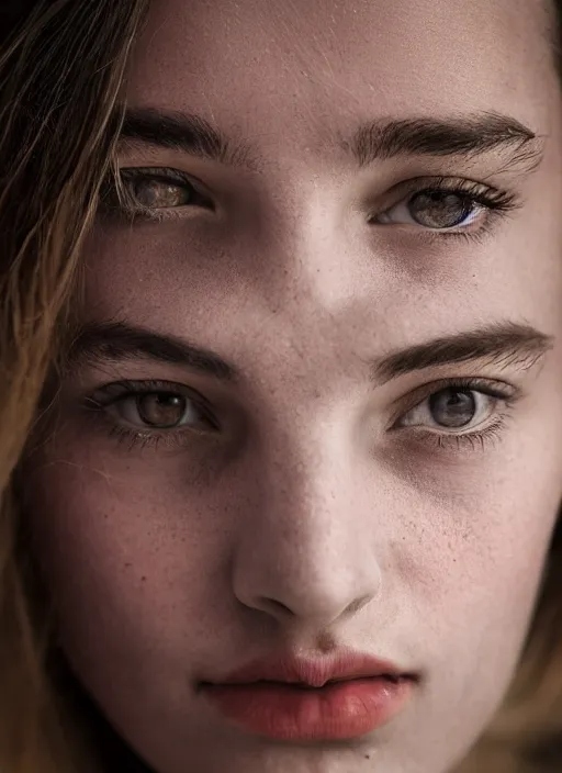 Image similar to portrait of a beautiful 20-year-old Italian woman by Michela Riva, close up, detailed, award winning, Sony a7R