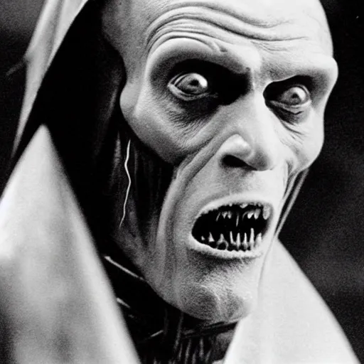 Prompt: klaus kinski as dracula in the 1 9 2 2 nosferatu movie