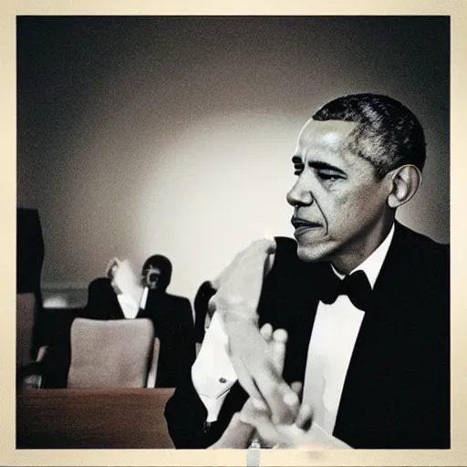 Prompt: “Obama in a Kubrick film”