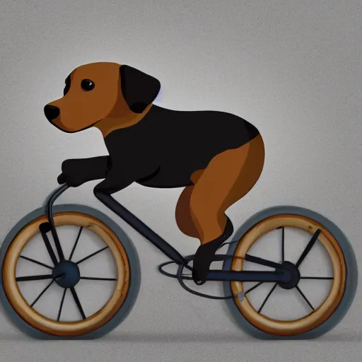 Prompt: puppy riding a bike realistic 4 k