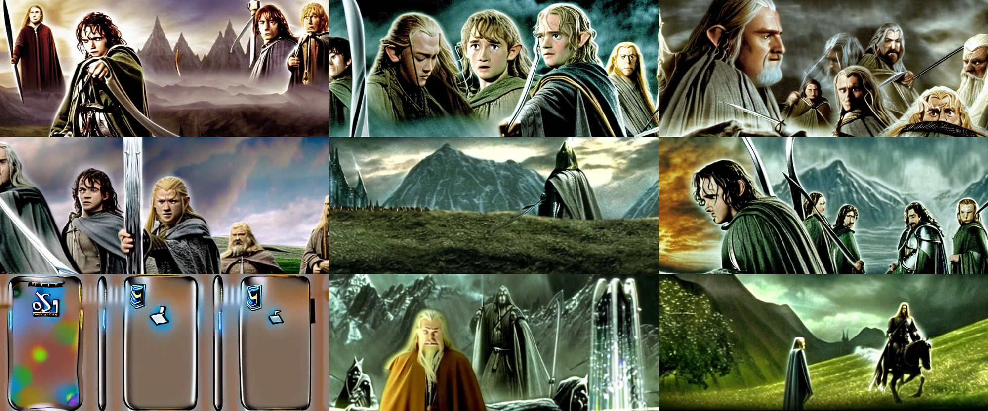 Image similar to a still frame from The Lord of the Rings: The Two Towers (2002), Toonami