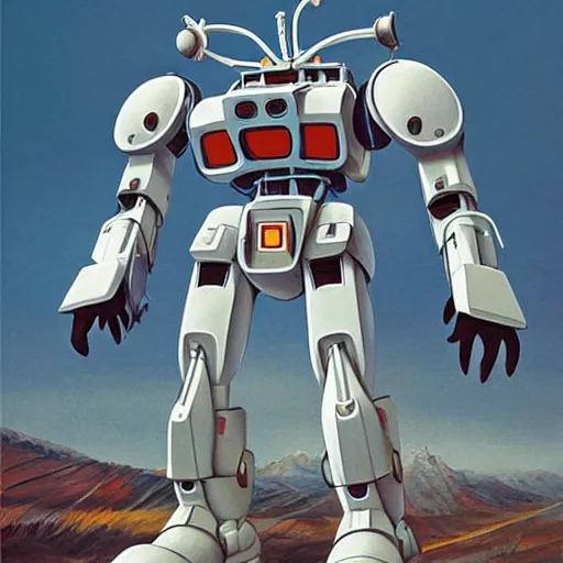 Prompt: mobile suit powered by spirit animals, spirit sheilded mechanical exoskeleton wearing hardsurface armour by simon stalenhag, frank gehry, rob gonsalves, carole feuerman, bandai box art