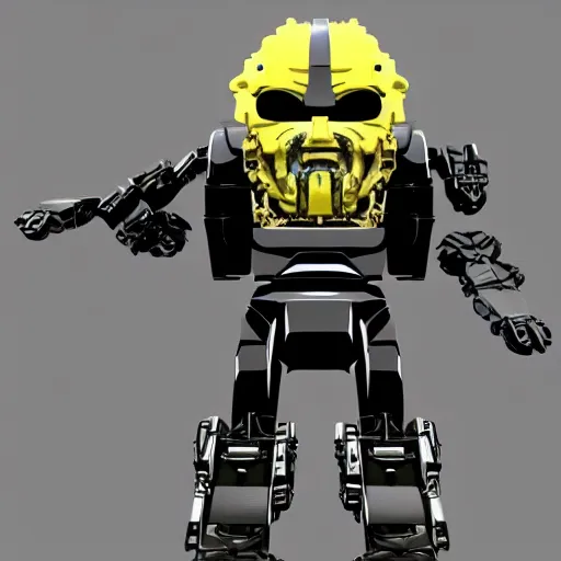 Prompt: Joe Biden face on a Bionicle body in the style of Bionicle
