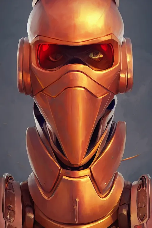 Image similar to epic mask helmet robot ninja portrait stylized as fornite style game design fanart by concept artist gervasio canda, behance hd by jesper ejsing, by rhads, makoto shinkai and lois van baarle, ilya kuvshinov, rossdraws global illumination radiating a glowing aura global illumination ray tracing hdr render in unreal engine 5