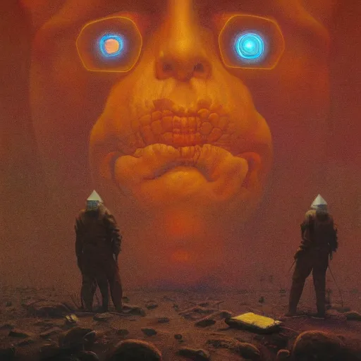 Image similar to fbi agent having psychedelic geometric visions, beksinski, wayne barlowe, very coherent symmetrical artwork, cinematic, hyper realism, high detail, octane render, 8 k