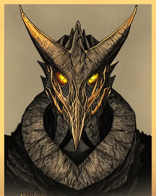 Image similar to portrait of alduin