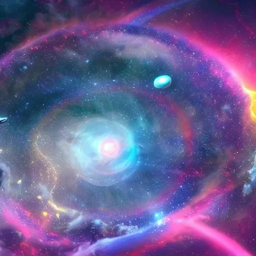 Prompt: celestial epic beautiful cinematic vibrant astral space image of a sparkling ethereal cosmic universe portal vortex full of otherwordly dreamy celestial cosmos, nasa photos, artstation