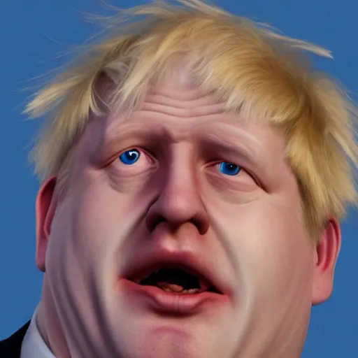 Prompt: boris johnson in the style of megamind