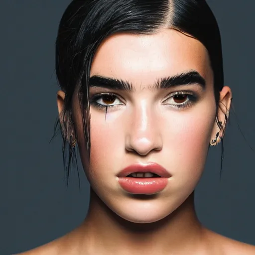 Image similar to 8 k award winning portrait photo of dua lipa