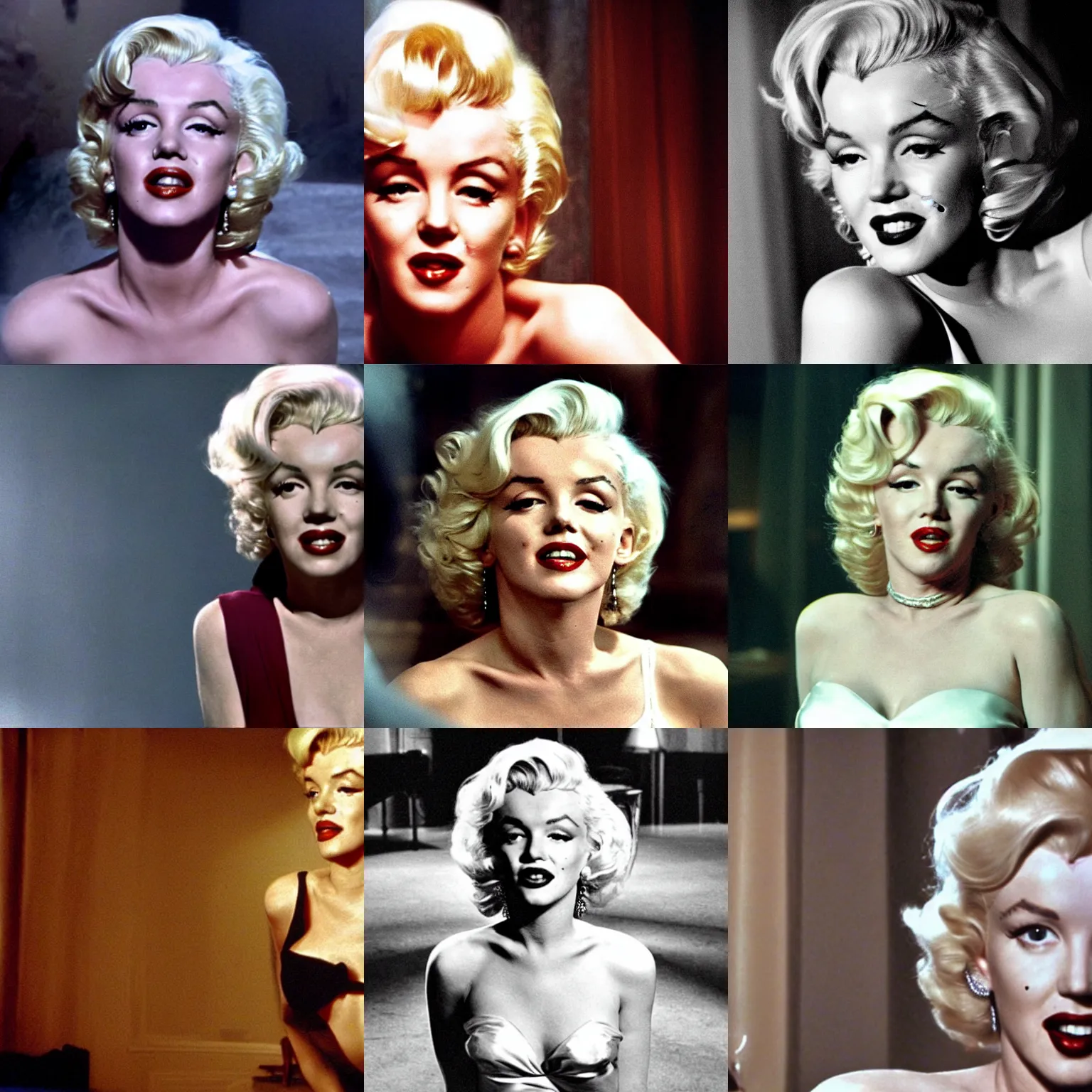 Prompt: Still of Marilyn Monroe in the film Fenme Fatale by Brian de Palma (2003)