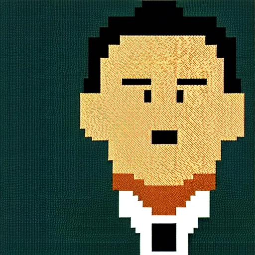 Image similar to pixel art avatar of adolf hitler