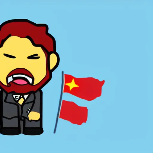 Prompt: Professionally designed emoji representing a social traitor in the communist sense