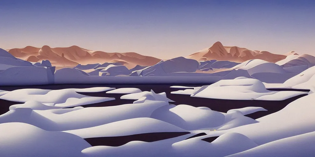 Image similar to nunavut landscape in winter by kenton nelson