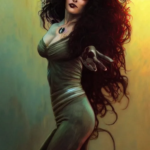 Image similar to ultra realistic illustration, deanna troi as death of the endless, the sandman, intricate, elegant, highly detailed, digital painting, artstation, concept art, smooth, sharp focus, illustration, art by artgerm and greg rutkowski and alphonse mucha