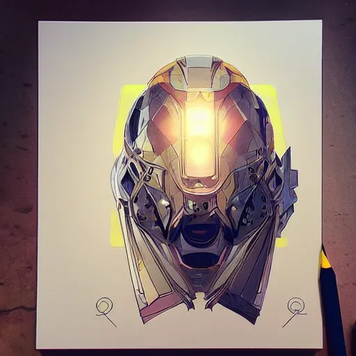 Prompt: symmetry! abstract futuristic robotic, apex legends, epic lighting, pen drawing illustration, ultra detailed, art by artgerm and greg rutkowski and alphonse mucha