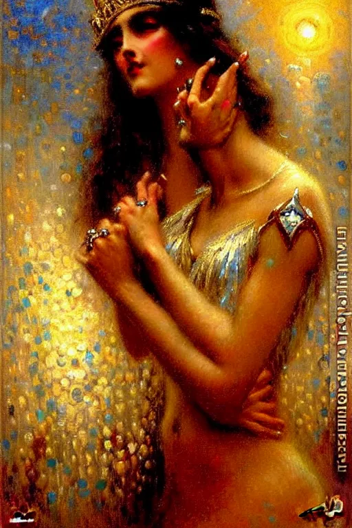 Image similar to king with diamonds by gaston bussiere