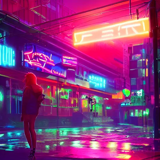 Prompt: splashes of neon, electric, character art made out of rain, trending on artstation, epic composition, emotional, beautiful, rendered in octane, unreal engine, depth of field, ray tracing, highly detailed, realistic