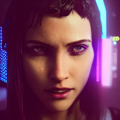 Prompt: elliot page portrait, cyberpunk 2 0 7 7, cyberpunk judy alvarez, photorealistic, ultra detailed, neon, octane, bokeh, cinematic lighting, cyber, cyberpunk city, studio quality, feature, scars, cyberface, 8 k