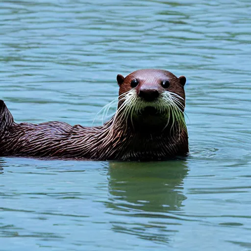 Prompt: a very muscular otter