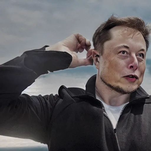 Prompt: elon musk during the d - day landings