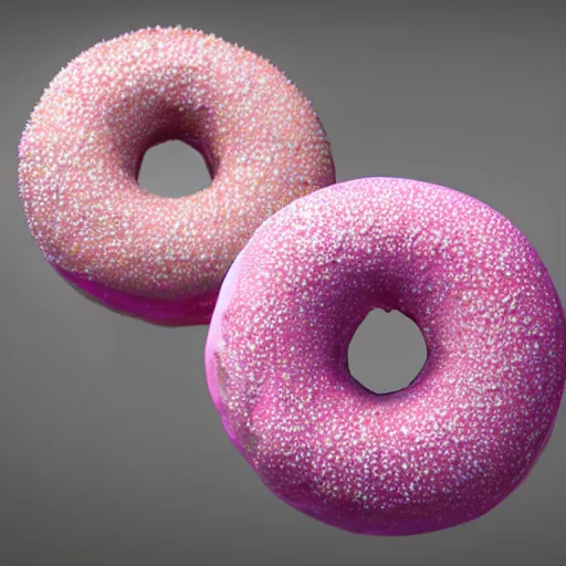 Image similar to millions and millions of Pink Frosted Sprinkle Covered Doughtnuts, a sea of Pink Frosted Sprinkle Covered Doughnuts, Unreal Engine 5 render, hyperrealistic, AAA game, incredible detail