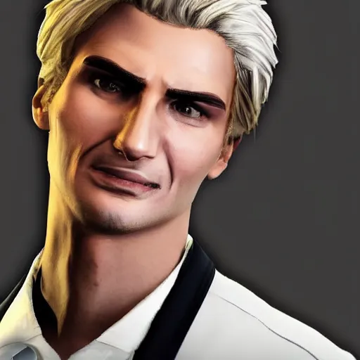 Image similar to closeup of handsome gigachad XQC as a GTA character in a loading screen