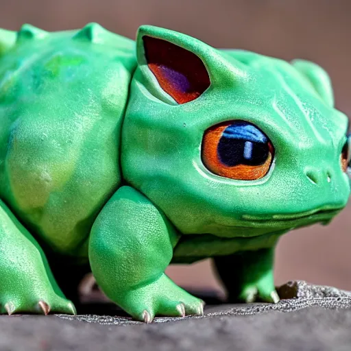 Image similar to national geographic photo of bulbasaur, pokemon in the wild, intricate, portrait, 8 k highly professionally detailed, hdr, award winning