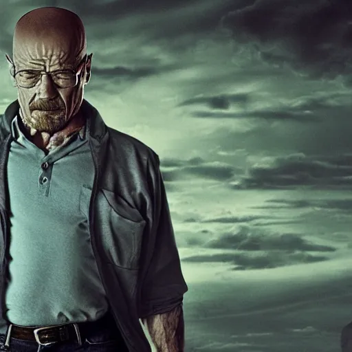 Image similar to the hulk starring as walter white in breaking bad. full body. oil on canvas. intricate. 8 k. highly professionally detailed. hdr. cgsociety