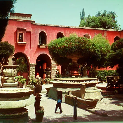 Prompt: photo, tlaquepaque, cornelius vanderbilt, kodak ektachrome 1 2 0,