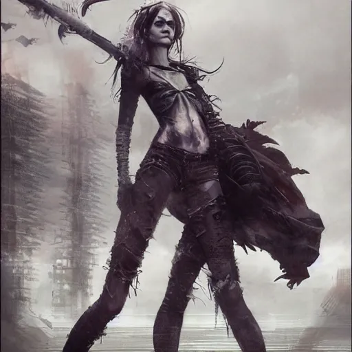 Image similar to teenage grunge punk rock, photography, sharp, digital matte painting, art by luis royo, greg rutkowski, wlop, dramatic lighting, trending on artstation