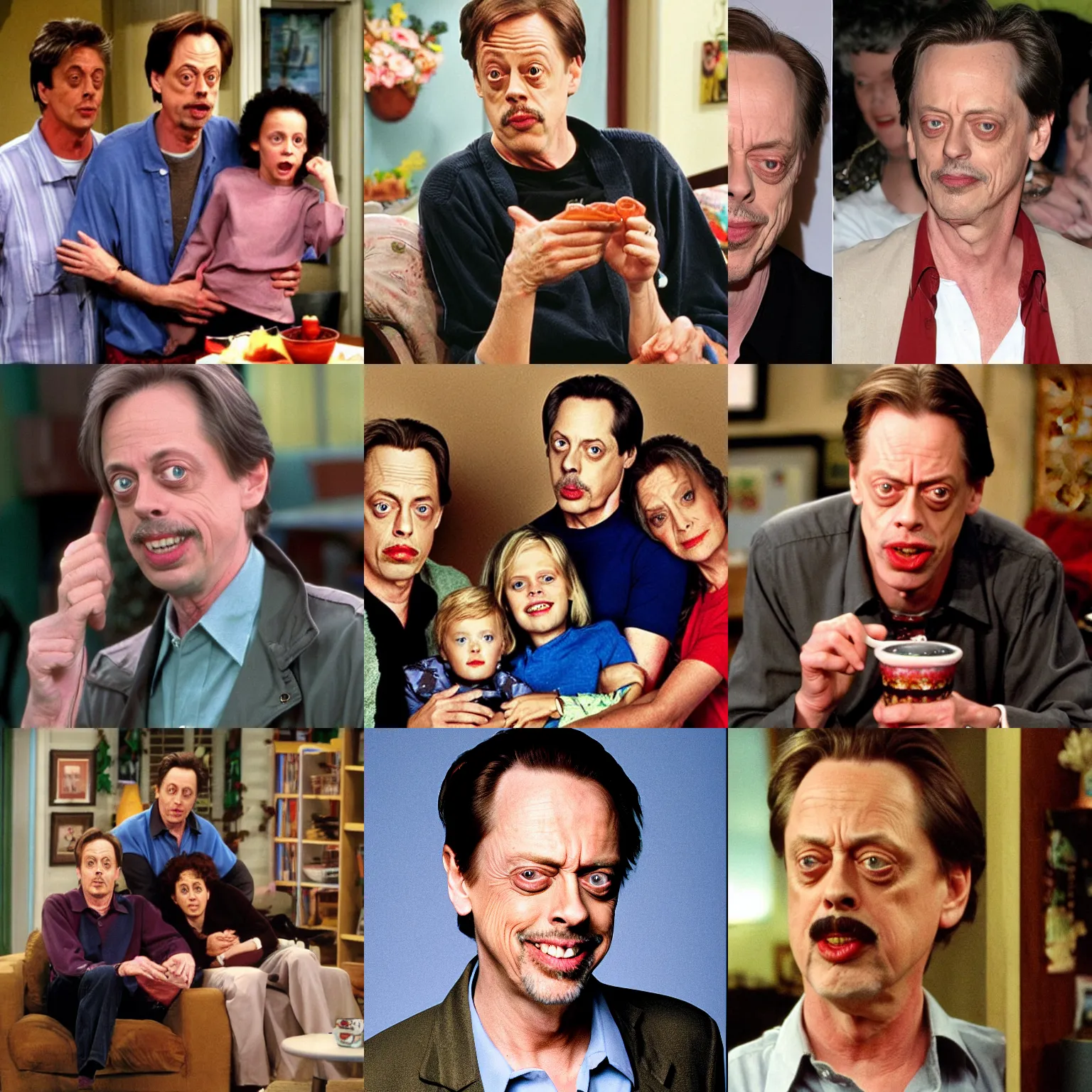 Prompt: Steve Buscemi is the mom on Everybody Loves Raymond