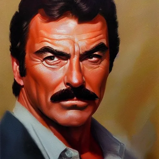 ultra realistic portrait painting of tom selleck, art | Stable ...