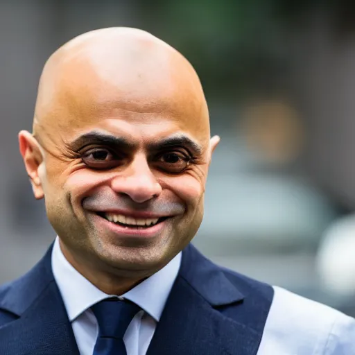 Prompt: A realistic photo of Sajid Javid wearing a wig, m.zuiko 75mm, f 1.8, 1/400, RAW, unedited, 8K, high quality,