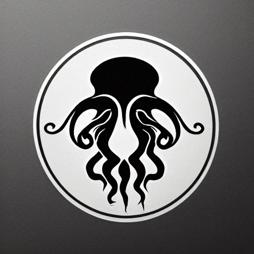 Image similar to new Telegram logo, logo design, Cthulhu, logo design, Cthulhu queen