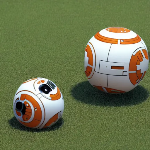 Prompt: bb 8 and hal 9 0 0 0 having a picnic, octane render, unreal engine, 8 k, hyperrealistic, photorealism
